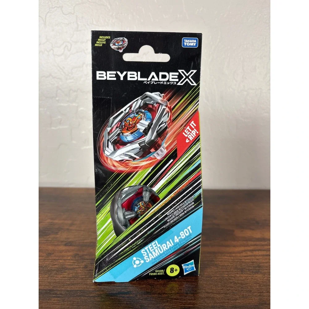 Hasbro Beyblade X Steel Samurai 4-80T Balance‎ Type Spinning Top G0188 NEW